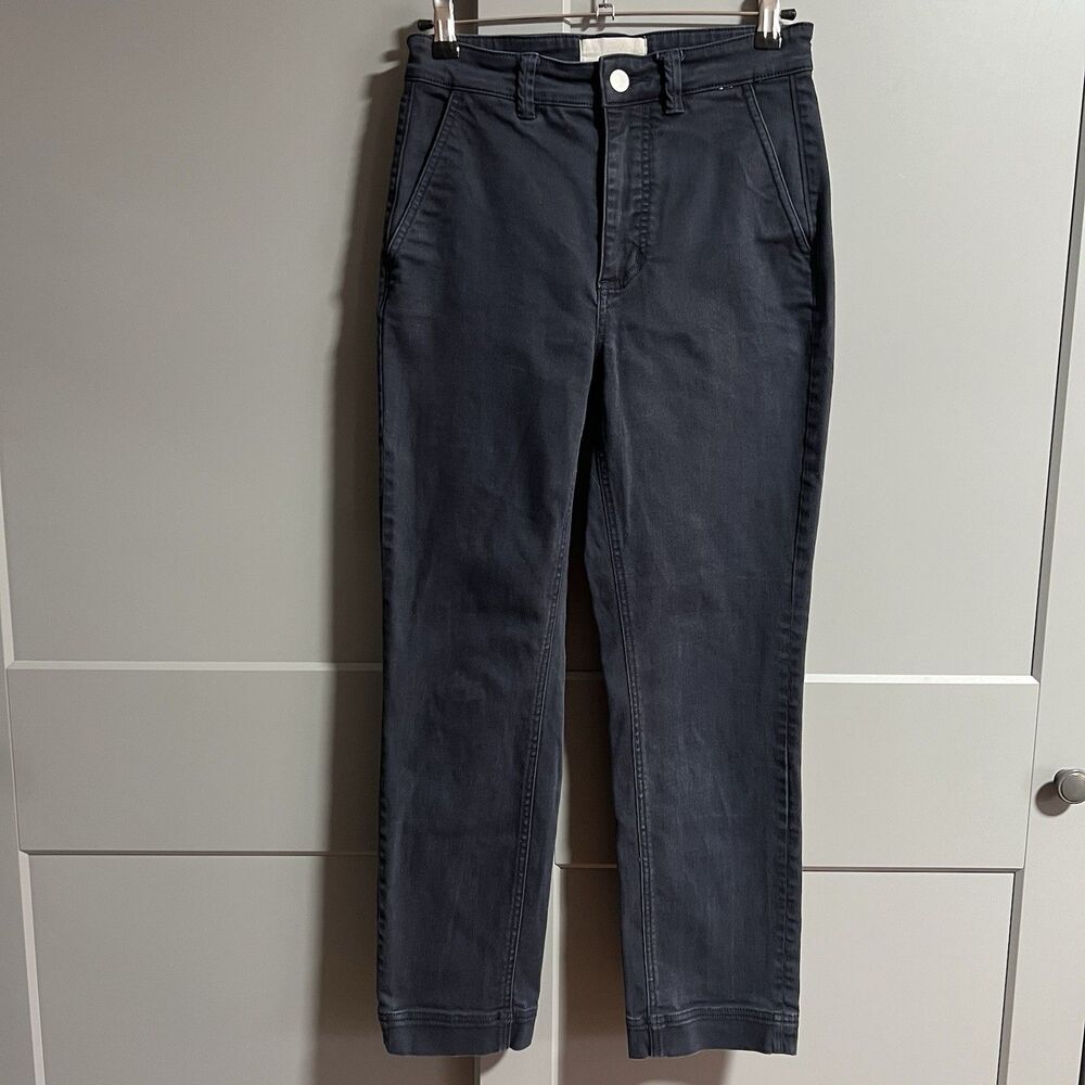 Everlane Women The Crop Slim Ankle Trouser Pants Navy Blue 2 Academia Career
